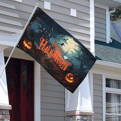 Happy Halloween Flag 3x5 Ft Outdoor Indoor With Grommet Garden Yard Banner Decorative Sign