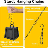 TAORISH 6 Pack 9.5 Inch Hanging Chain for Bird Feeders, Planters, Lanterns, Wind Chimes, Billboards, Chalkboards and Ornaments (Black)