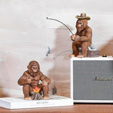 Bigfoot Statue Bigfoot Monster Fire Resin Figures 6.1 Inches, Sasquatch Gifts. Sasquatch Decor Indoor/Outdoor. Garden Decor Father's Day and Festival Gifts