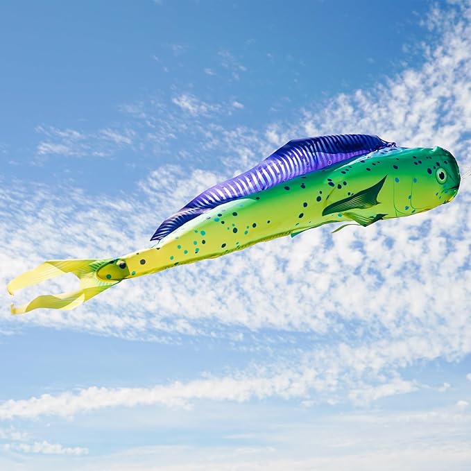 In the Breeze 5116 — Dorado Fish Windsock-Hanging Outdoor Decoration, 48 inches