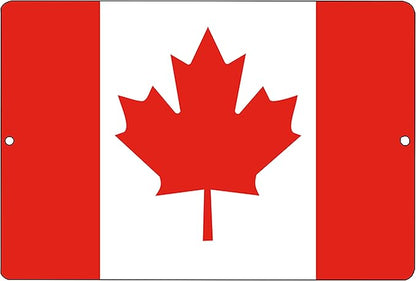 Rogue River Tactical Canada Flag Metal Tin Sign Wall Decor Man Cave Bar Canadian Maple Leaf