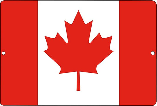 Rogue River Tactical Canada Flag Metal Tin Sign Wall Decor Man Cave Bar Canadian Maple Leaf