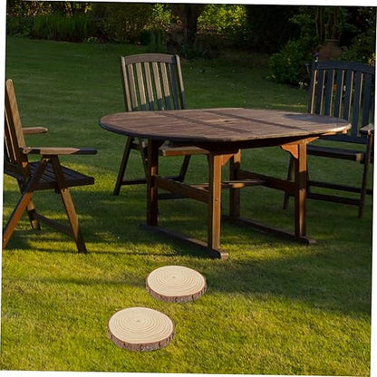2Pcs Wooden Garden Stepping Stones Outdoor Walkway for Garden Decor Durable and Portable Pathway Stones for Lawn and Decoration