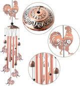 for Women,Chicken Wind Chimes Outdoor Birthday Gifts for Men/Mom/Grandma Rooster Metal WindChimes Outside/Indoors, Lawn, Patio, Garden Decor, Yard Decorations