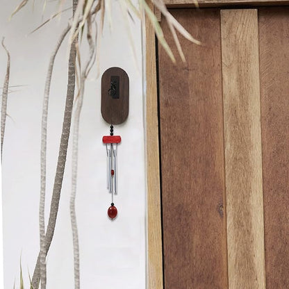 Small Wind Chimes, Outdoor Aluminum Chime with Soft Melodic Tones, Garden Chimes, for Yard, Porch, Home Decor (Red)
