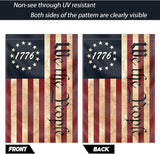 We The People 1776 Flag Double Sided 12x18in Outdoor Vintage American Betsy Ross 13 Star Flags for Yard Lawn Home Garden Decor USA Flag