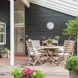 12" Large Outdoor Thermometer - Garden Thermometer Outdoor Decorative, Weather Thermometer Indoor Outdoor with Stainless Steel Enclosure, No Battery Needed
