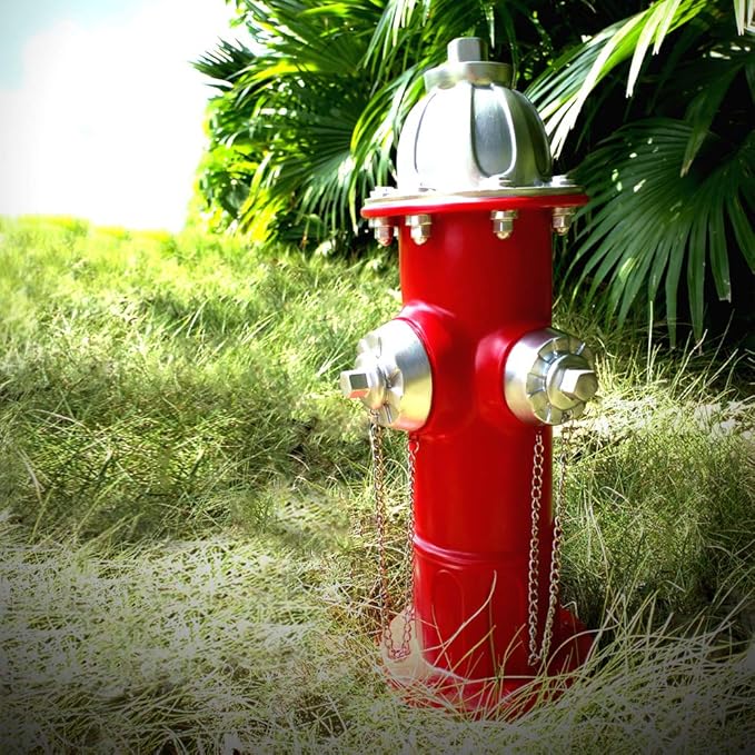 Dog Pee Post - Fake Fire Hydrant Outdoor Play Equipment, Puppy Training Post - 14.5 inch