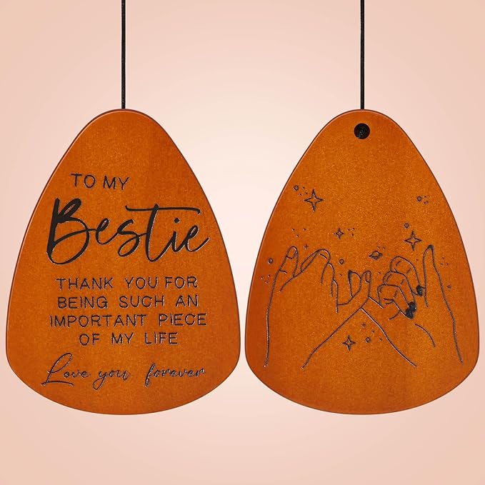 Bestie Gift for Women, Friend Gifts for Women, Unique Friendship Sister Gifts for Birthday, Valentines Day, Galentines, Mothers Day, Christmas, 32 Inch Wind Chimes Gift for Home Decor