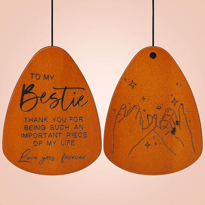Bestie Gift for Women, Friend Gifts for Women, Unique Friendship Sister Gifts for Birthday, Valentines Day, Galentines, Mothers Day, Christmas, 32 Inch Wind Chimes Gift for Home Decor
