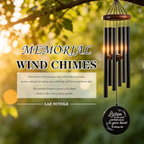 36 Inch Memorial Wind Chimes for Loss of Loved One - Deep Tone, Durable Metal Sympathy Wind Chimes for Outside, Outdoor Decor, Garden Patio Porch Yard Home, Meaningful Gift for Mom Women Housewarming