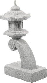 OSALADI Miniature Japanese Lantern Pagoda Figurines Asian Sandstone Tower Statue Fish Tank Aquarium Ornament Fairy Garden Accessories Zen Terrarium Bonsai Decorations