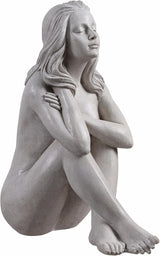 Hi-Line Gift Ltd. Thinking Lady Sculpture Resin Garden Statue