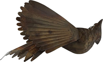 Ancient Graffiti Hanging Flamed Copper Cardinal Outdoor Decor