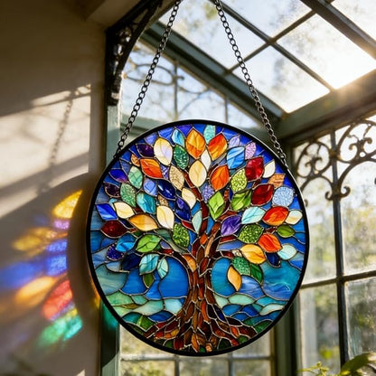 Stained Glass Window Hanging,suncatcher Stained Glass kit,Stained Glass Ornament, Garden suncatchers for Windows Hanging,Window Decor or Indoor,Gifts for Women, Lovers, Couple, Friends