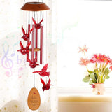 Cardinal Wind Chimes for Outside Solar Cardinal Gifts for Women Mom Grandma Father Memorial Red Bird WindChimes for Loss of Loved One Sympathy Windchime Garden Outdoor Decor
