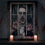 Halloween Window Decorations Scary Vampire Ghost, Halloween Party Hanging Decor Blood Spooky Theme Poster for Outdoor Indoor Door Yard Porch Wall Holiday, 32" x 47"