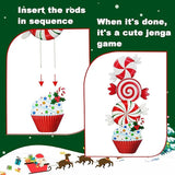 3 Pack Metal Christmas Yard Signs Decor for Multiple Stacked,Voumsil Christmas Yard Stakes with Candy Fall Yard Decor for Outside Garden Yard Lawn Porch