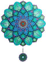 DREAMYSOUL Peacock Hanging Wind Spinners 12 Inch Laser Cut Stainless Steel Wind Spinners for Yard and Garden 3D Outdoor Wind Spinner Peacock Decor Ornaments