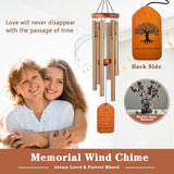 Soopau Memorial Gifts, 30" Wooden Sympathy Wind Chimes for Loss of Loved One, Memorial/Bereavement/Condolence/Funeral Gifts for a Loved One Mother Father Miscarriage