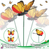 Aoriher 200 Butterfly Garden Stakes, 4 Sizes, Artificial Waterproof Butterflies Stakes for Flower Bouquet Yard Art Patio Plant Pot Flower Bed Home Decor
