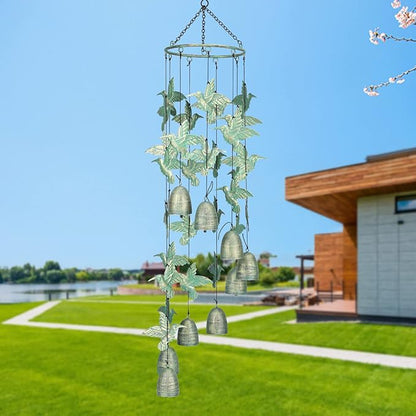 Taman Wind Chime - 30" Hummingbird Metal Wind Chimes Valentine's Day Gift for Outside Memorial Sympathy Gift for Home, Outdoor, Yard, Patio,Garden Decor