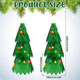 2 Pcs Christmas Tree 3D Windsock Applique Christmas Tree Windsock 36 Inch Indoor Outdoor Hanging Winter Polyester Wind Sock Xmas Party Gift Decorations for Garden Porch Yard Patio Lawn