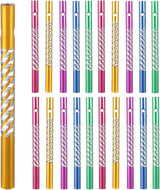 Cabilock 50pcs Aluminum Wind Chime Tubes Hollow Metal Tubes for DIY Wind Chime Accessories Garden Outdoor Crafts