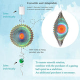 Goolyrusim Wind Spinner Mandala Circle - 3D Wind Spinners Outdoor, 12-inch Stainless Steel Hanging Wind Sculptures for Yard and Garden, Kinetic Art Decoration Porch Decor Patio Ornament, Mandala Gift