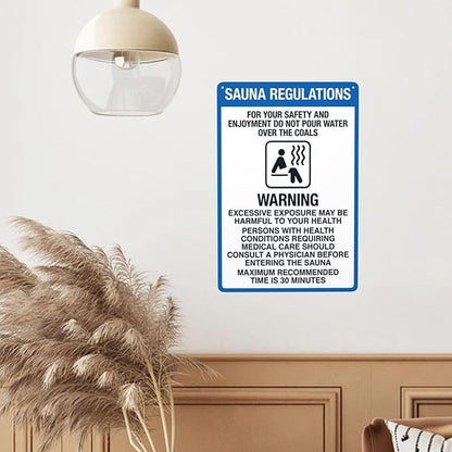 Aluminum Warning Sign, Vintage Style, 8 X 12 Inches