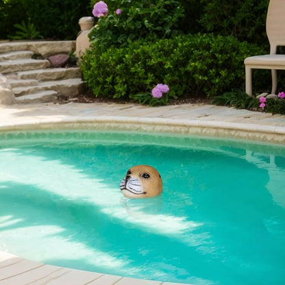 Seal Head Pool Float Decor Animals Floating Pond Decorations Accessories for Outdoor Ponds Backyard Patio Outside Gifts