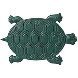 Tortoise Stepping Stone, Cast Iron Turtle Paver, Decorative Garden Flagstone for Lawn, Yard, Walkway, Flower Bed (Green)