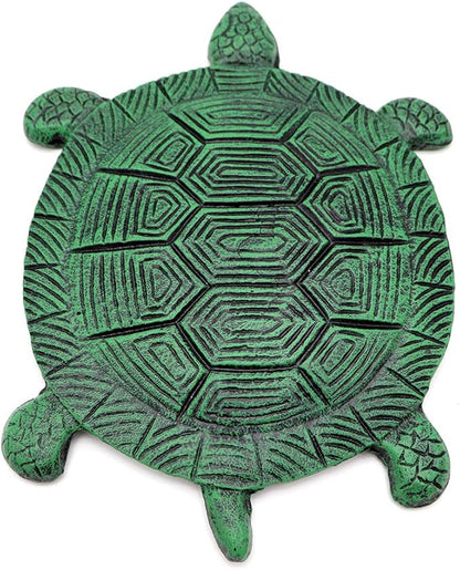 MDLUU Tortoise Stepping Stone, Cast Iron Flagstone, Decorative Turtle Stepping Stone for Lawn, Yard, Garden Walk Way, 13.3"×10.2"