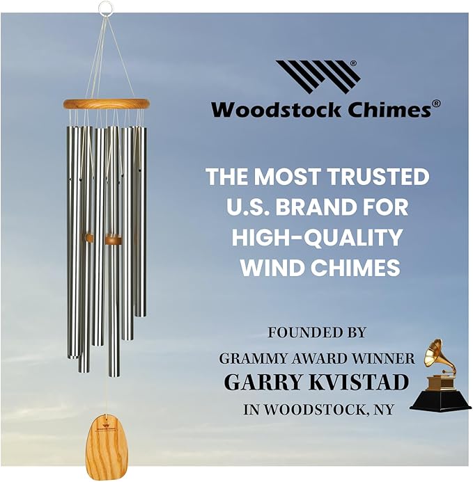 Woodstock Chimes Signature Collection, Woodstock Meditation Chime, 39'' Eastern Energies Wind Chimes for Outdoor, Patio, Home or Garden Décor (TMS)