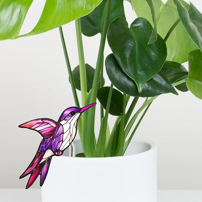 Hummingbird Gifts for Women Mom Grandma, Hanging Planter for Indoor Outdoor Garden, Bird Lover Plant Decor, Mothers Day Birthday Gifts from Daughter Son(17)