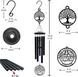 40th Wedding Anniversary Wind Chime Gifts for Parents Couple Husband Wife Friends Keepsake Decoration for Home or Garden