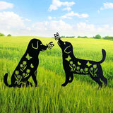 TIGGSY Dog Metal Decorative Garden Stakes Labrador Dog Gifts for Women/Men Animal Silhouette Statues for Yard Art, Outside, Patio, Outdoor Decor, Garden Decorations, Lawn Ornaments