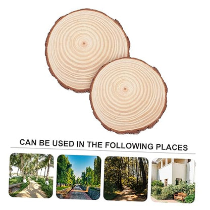 2Pcs Wooden Garden Stepping Stones Outdoor Walkway for Garden Decor Durable and Portable Pathway Stones for Lawn and Decoration