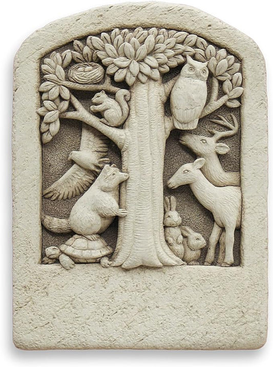 Carruth Studio, Woodland Gathering Garden Statue Figurine, Original Sculpture Handcrafted in Stone, Artisan Made