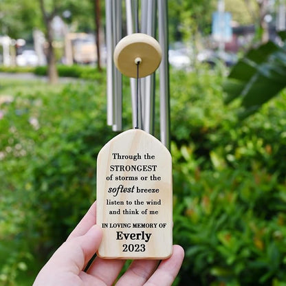 Memorial Wind Chimes - Sympathy & Condolence Gifts for Loss of Loved One - In Loving Memory