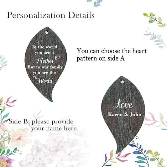 ASTARIN Personalized Wind Chimes for Mother's Day,Customized Wind Chime Outdoor Deep Tone,Hummingbird Wind Chimes,Custom Gift for Mom,Grandma, from Daughter,Son