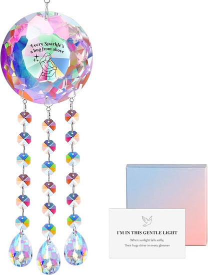 Suncatcher Crystal Memorial Gifts,Every Sparkle’s a Hug from Above,Sympathy Gifts for Loss of Loved One Remembrance Keepsake Decor