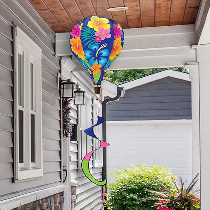 Hello Sunshine Spring Hot Air Balloon Wind Twister 54" x 12" Briarwood Lane
