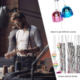 Colorful Wind Chimes for Outside with 4 Aluminum Tubes Comes with 11 Bells for Home Garden Yard Patio Decor