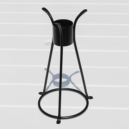 ACHLA Designs Trestle II Gazing Globe Stand, 14-in, Black Powdercoat Finish