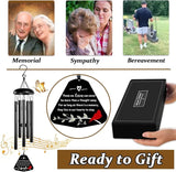 Memorial Wind Chimes,Sympathy Gift for Loss of Mother Father,30inch Sympathy Windchimes for Loss of Loved One,Cardinal Wind Chimes Outdoors Decor