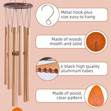 Gifts for Mom, 35'' Moms Wind Chimes, Thanksgiving Mother's Day Christmas Valentines Day Gift for Mom, Mother Birthday Gift from Daughter Son, Love Reminder Gifts