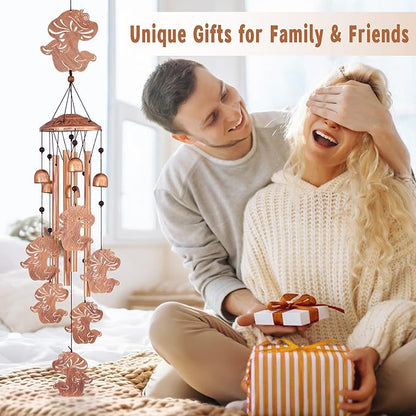 GDNSFIT Mushroom Wind Chimes for Outside, Metal Windchimes Outdoors, Mushroom Gifts for Women/Men, Memorial/Birthday Gifts, Garden Decor for Outside, Patio or Yard, Durable Chimes for Outdoors