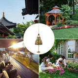 Feng Shui Wind Bell Vintage Metal Blessing Wind Chimes Hanging Decoration for Garden 5PCS