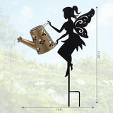 Afirst Solar Lights Outdoor Garden Decor Solar Fairy Decorative Stake Light with Watering Can Decorative Metal Outdoor Ornament for Yard Pathway Lawn Patio